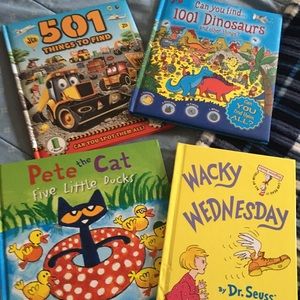 children’s book lot (5), Dr Seuss, Pete the Cat